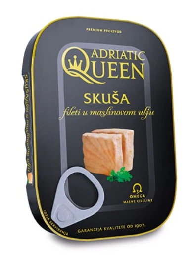 Adriatic Queen SKUSA- Mackerel Fillets in Olive Oil, 105g
