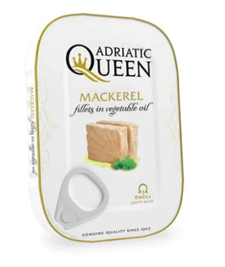 Adriatic Queen SKUSA- Mackerel Fillets in Vegetable Oil, 105g