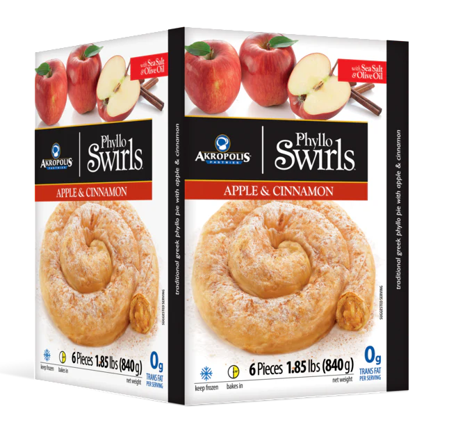 Akropolis Apple Swirls, 6 x 5 oz (6 swirls) 840g