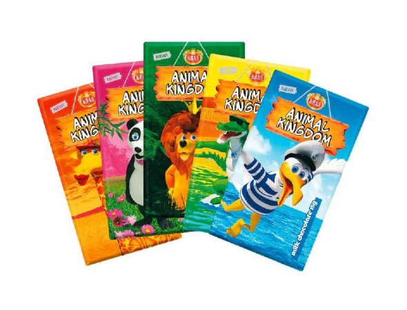 Animal Kingdom Milk Chocolate with sticker, CASE, 14 x (6x15g) 84 Pcs - Image 2