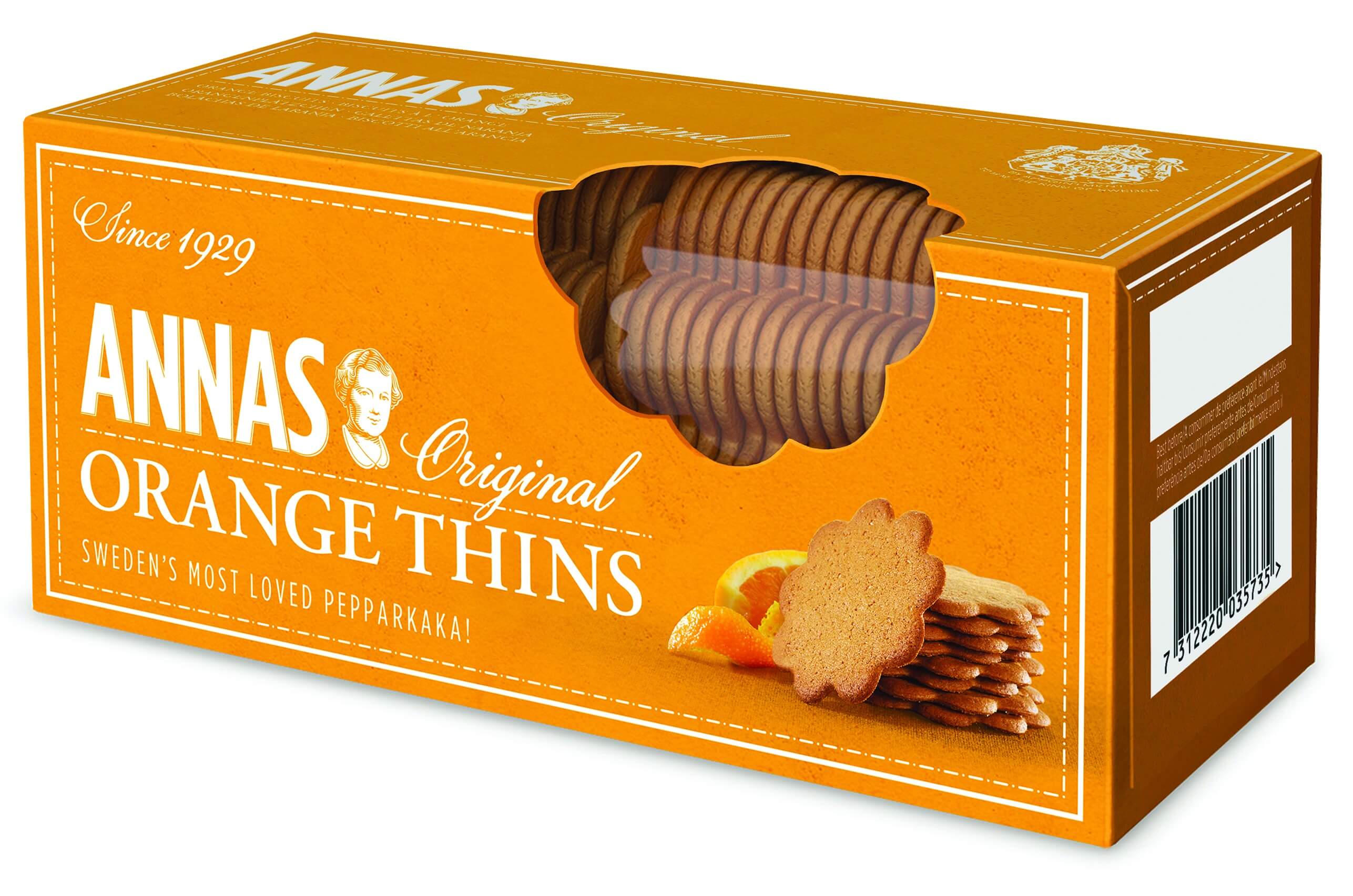 Annas Orange Thins, 150g (5.25oz)