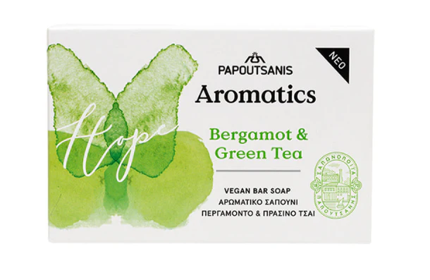 Aromatics Hope, Bergamot & Green Tea Bar Soap, 100g