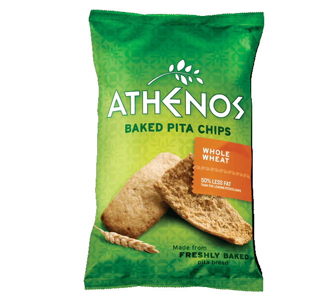 Baked Pita Chips, Whole Wheat (Athenos) 9 oz
