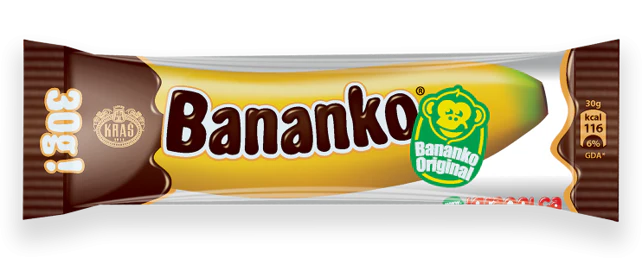 Bananko - Chocolate Covered Banana Flavored Dessert, 30g