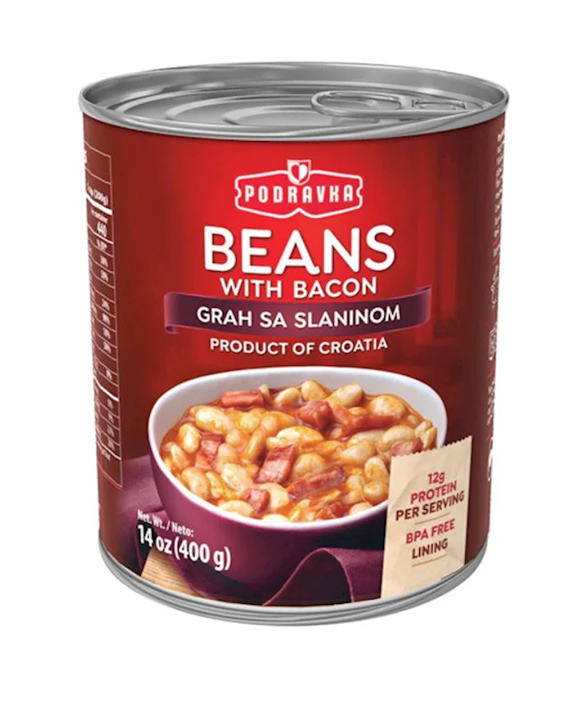 Beans with Bacon (Podravka) 14 oz (400g)