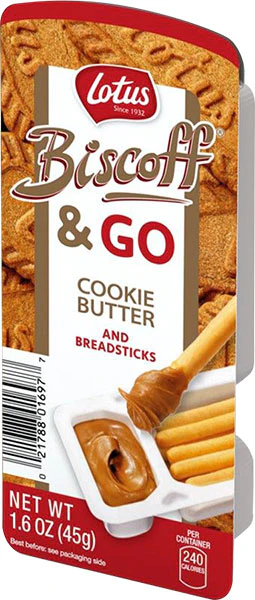 Biscoff & GO Cookie Butter and Bread Sticks (Lotus) 1.6 oz (45g)