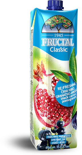 Black Currant Pomegranate Drink (Fructal) 1L
