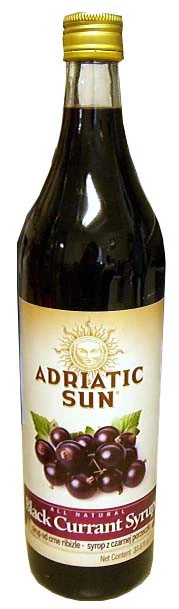 Black Currant Syrup (AdriaticSun) 33.8 fl oz (1L)