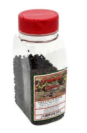 Black Pepper, Whole (Orlando Spices) 8 oz