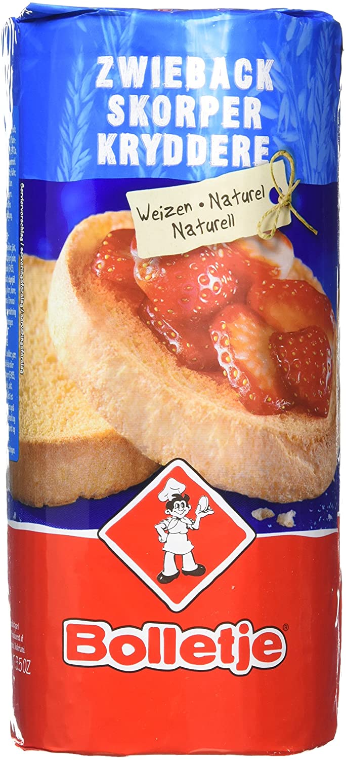 Bolletje Crisp Bakes, Toasts -Zwieback 4.4 oz (125g)