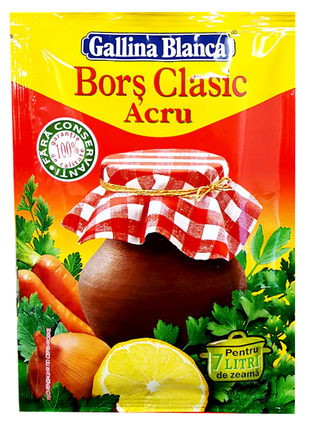 Bors Clasic Acru, Vegetable Mix for Borsch (Gallina Blanca) 20g