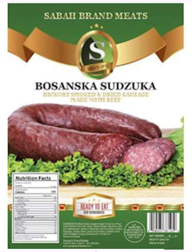 Bosanski Sudzuk, Beef Sausage (Sabah Brand) approx. 1.0 lb