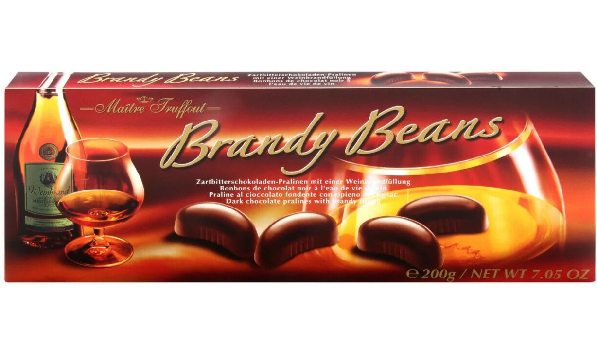 Brandy Beans Filled Chocolates (Maitre Truffout) 200g (7.05 oz)