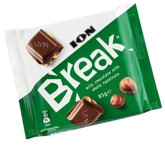 Break Milk Chocolate with Whole Hazelnuts (Ion) 85g