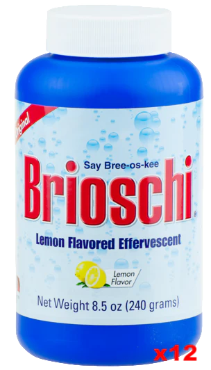 Brioschi, Effervescent Antacid CASE (12 x 8.5oz (240g))