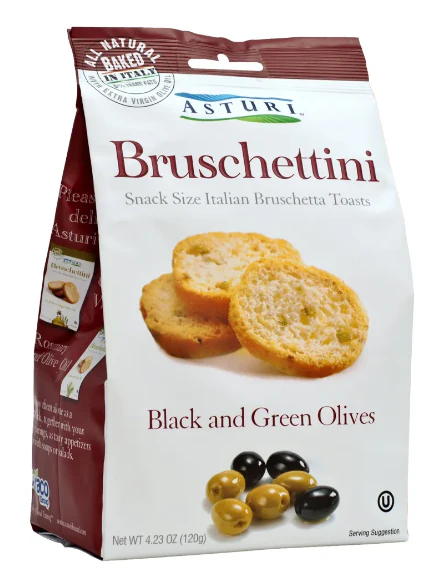 Bruschettini, Black and Green Olives (Asturi) 120g