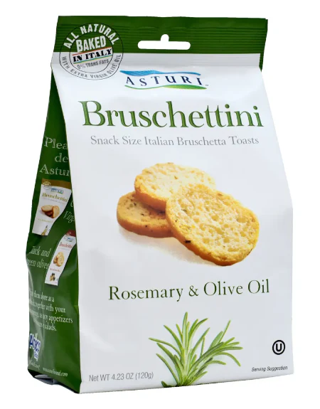 Bruschettini, Rosemary and Olive Oil (Asturi) 120g