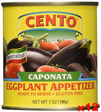 Caponata Eggplant Appetizer (CENTO) CASE (12 x 7 oz)