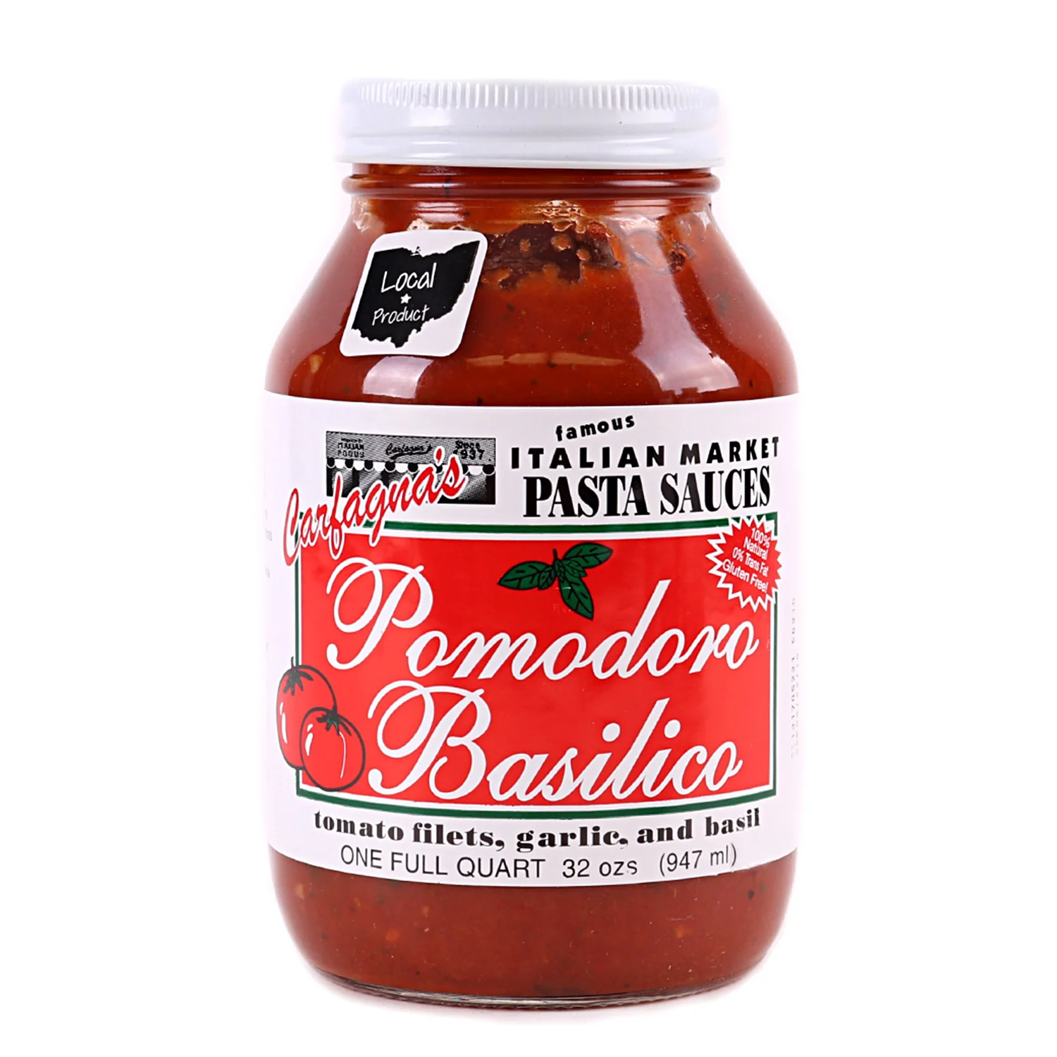 Carfagnas Pomodoro Basilico Pasta Sauce, 32oz
