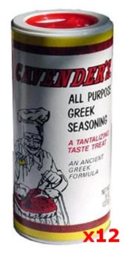 Cavenders All Purpose Greek Seasoning CASE (12x3.25oz)