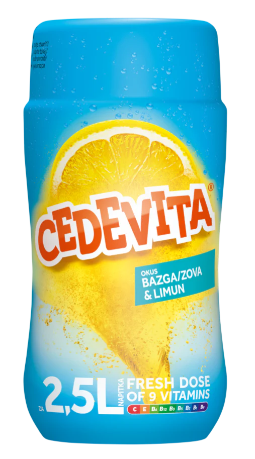 Cedevita Bazga & Limun (Elderflower-Lemon) Vitamin Drink, 200g