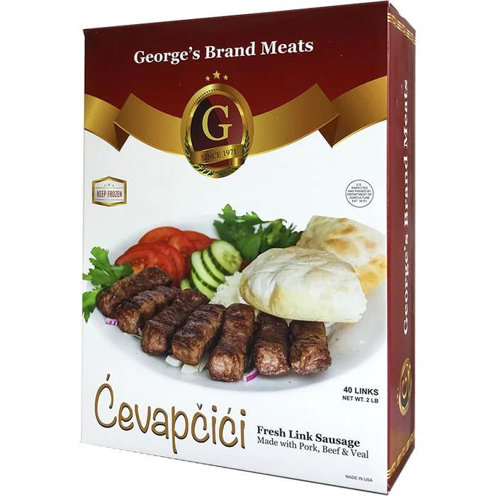 Cevapcici (Pork, Beef and Veal Sausage Links) (George's Brand) 2.0 lb
