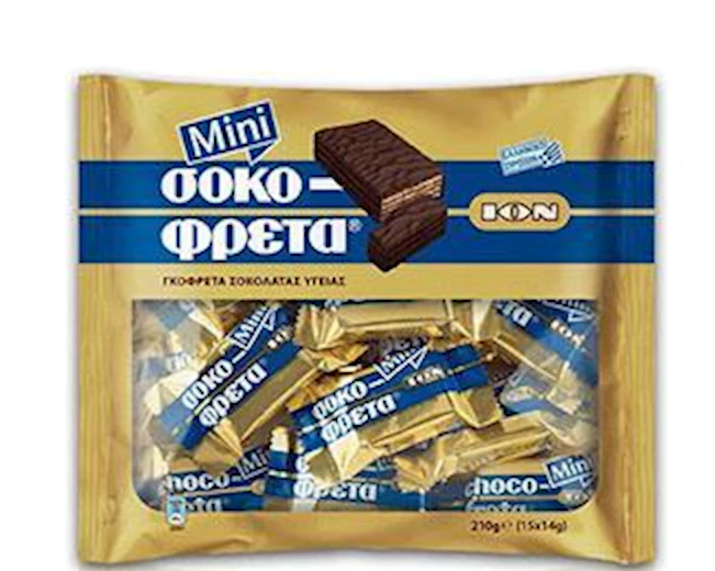 Chocofreta, MINI, - DARK -  Chocolate Covered Wafers, 210g