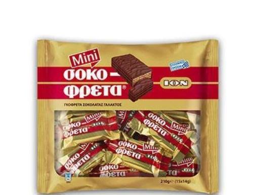 Chocofreta, MINI, Milk Chocolate Covered Wafers, 210g