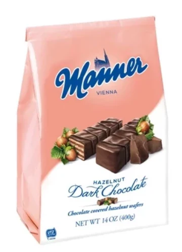 Chocolate Covered Hazelnut Wafers, Mignon, 400g bag