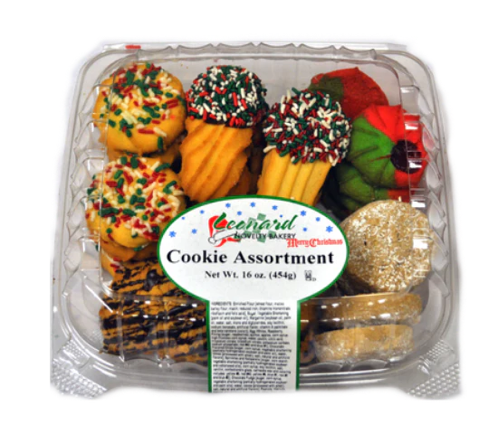 Christmas Cookie Assortment (Leonard Bakery) 16 oz (454g)