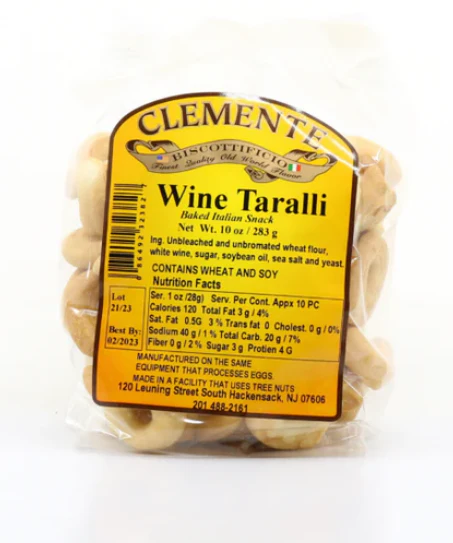 Clemente Wine Taralli, 10 oz
