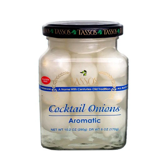 Cocktail Onions, Aromatic (Tassos) 10.2 oz