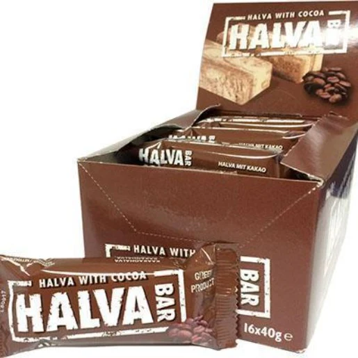 Cocoa Halva Snack Bars, Macedonian CASE (16 x 40g)