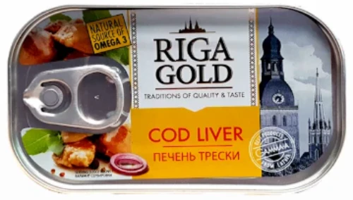 Cod Liver, (Riga Gold) 121g