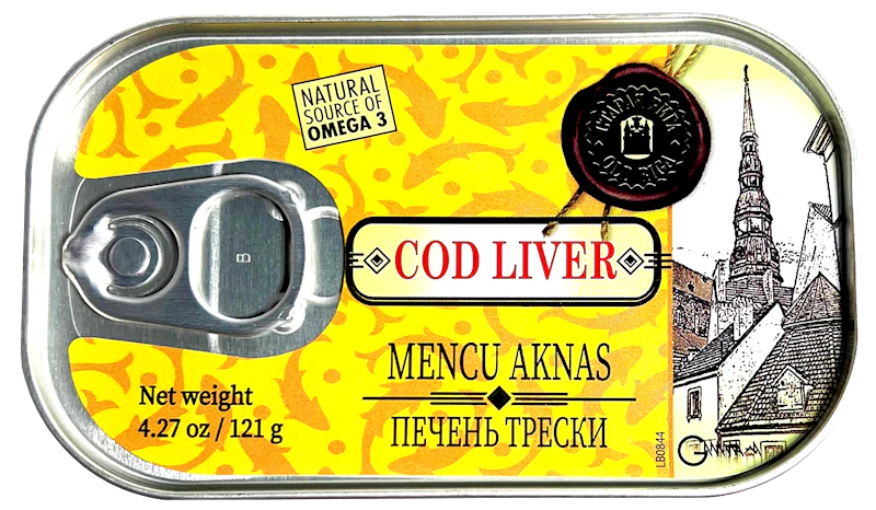 Cod Liver, (Riga Gold) 121g - Image 2