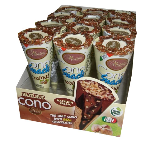 Cono Snack Hazelnut Cream (Messori) CASE (12 x 0.9 oz)