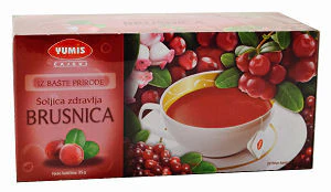 Cranberry Tea, Brusnica (Yumis) 20 tea bags, 35g