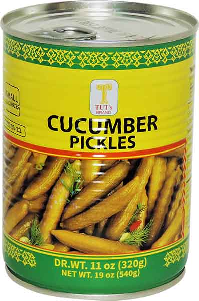 Cucumber Pickles, Small, Size 10-12 (Tut's) 19 oz