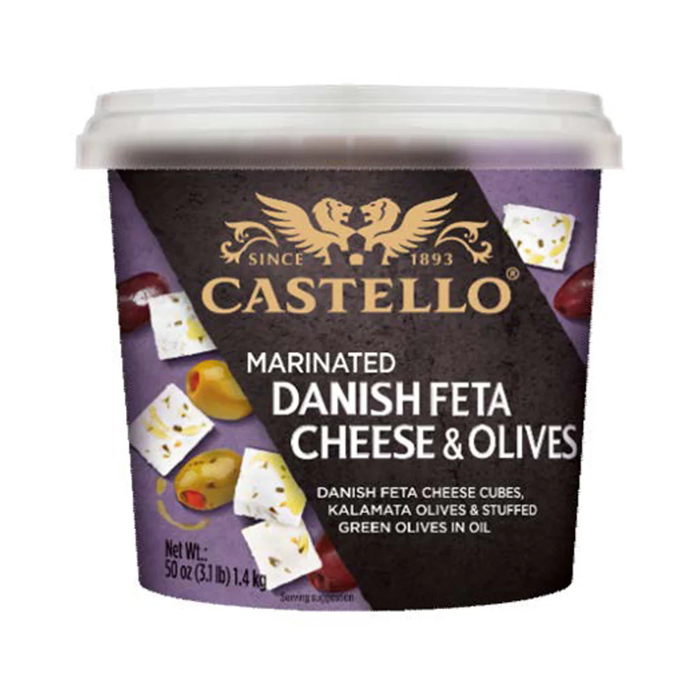 Danish Feta with Olives In Oil and Spices (Apetina) 3.1 lb