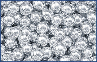 Decorative Silver Dragees, No.8 Sphere, approx. 1.3oz
