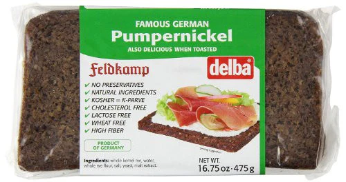 Delba Pumpernickel Bread, 16.75 oz. (475 g)