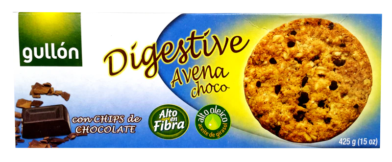 Digestive Cookies, Oats and Dark Chocolate Chips (Gullon) 425g (15 oz)