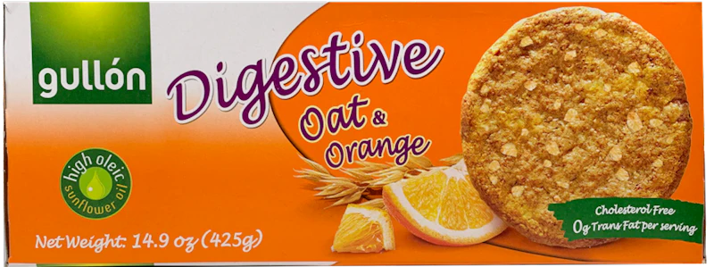 Digestive Cookies, Oats and Orange (Gullon) 425g