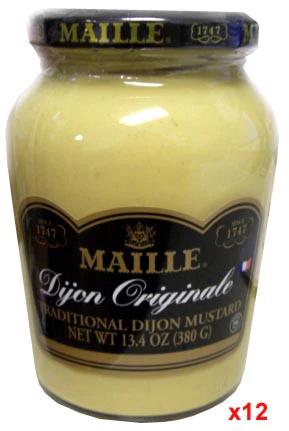Dijon Mustard (Maille) CASE (12 x 13.4oz (380g))  Label may read HOT