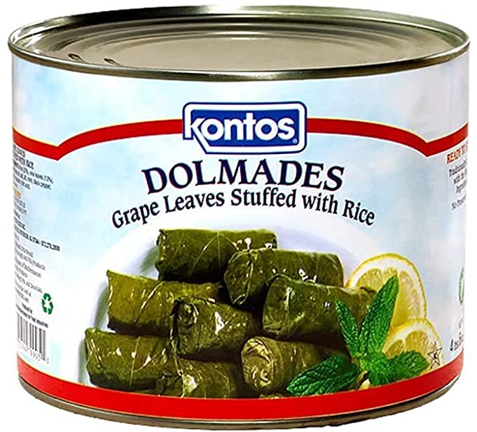 Dolmades - Grape Leaves Stuffed with Rice (Kontos) 4 lbs. 6 oz. (2 kg)