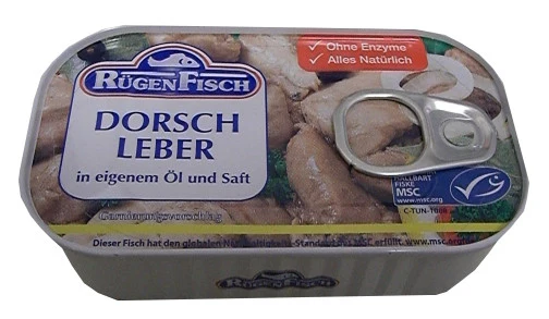 Dorsch Leber, Cod Liver, (RugenFisch) 115g