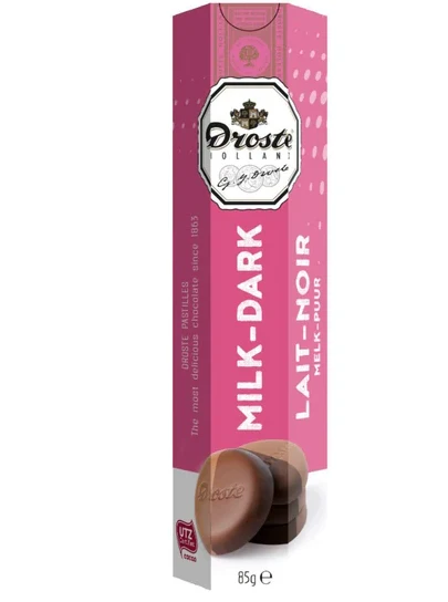 Droste Milk-Dark Chocolate Pastilles, 85g