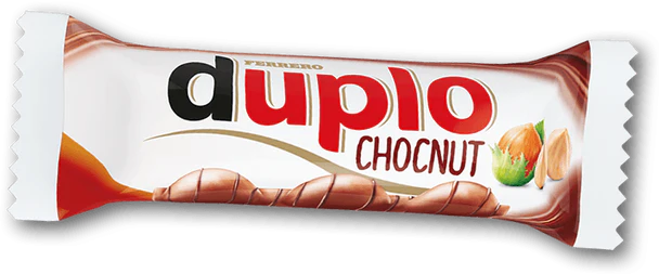 Duplo Whole Hazelnuts Covered in Wafer and Chocolate, 26g
