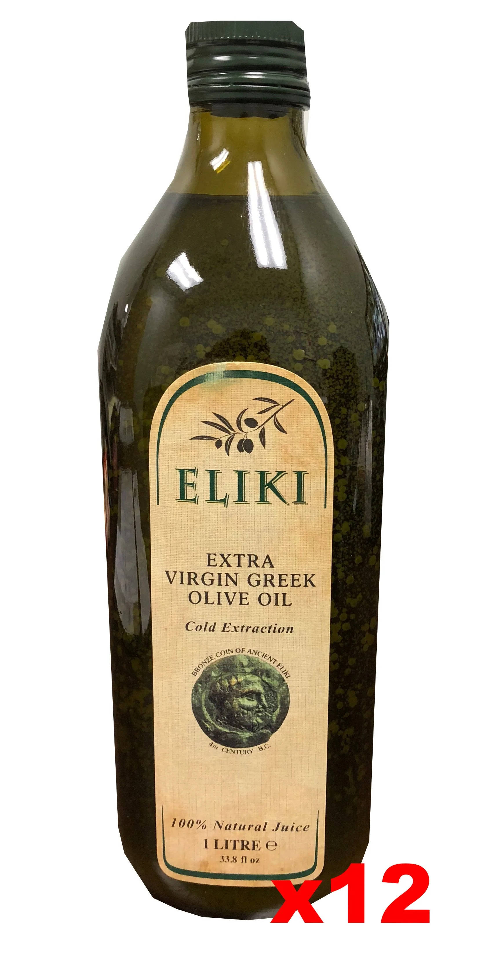 Eliki Extra Virgin Olive Oil, CASE (12 x 1L)