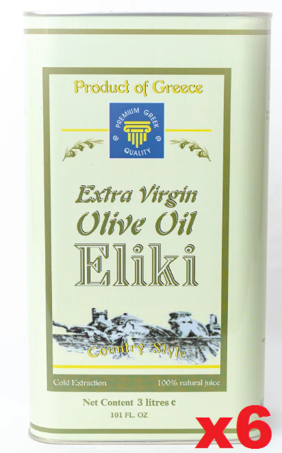 Eliki Extra Virgin Olive Oil, CASE (6 x 3L)